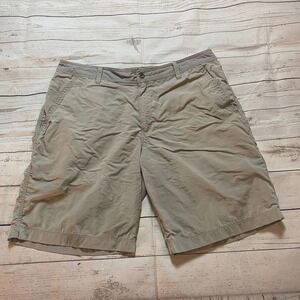 Merrell‎ Cargo Shorts Khaki Opti Wick Pockets Hiking Summer UPF50+ Men's Size 40